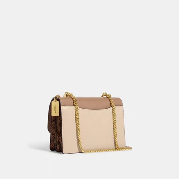 Coach Klare Crossbody Bag • (Colorblock: Tan/Snake print/cream) • (Gently Used) - Picture 13 of 13